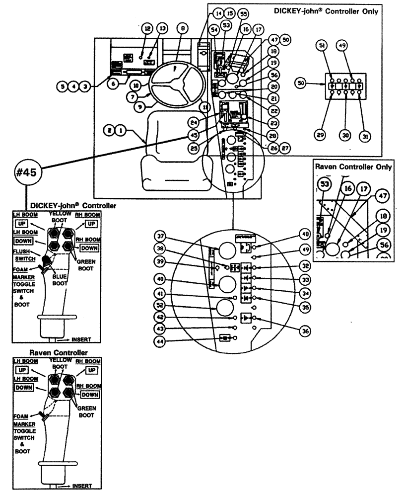 Схема запчастей Case IH PATRIOT 150 - (01-004) - CONTROLS - CAB INTERIOR Cab Interior