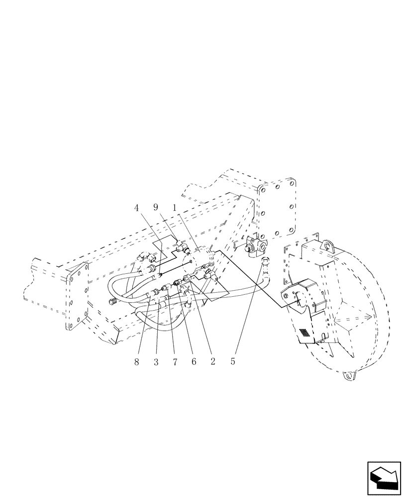 Схема запчастей Case IH ADX2180 - (L.10.D[07]) - SINGLE FAN HYDRAULICS L - Field Processing