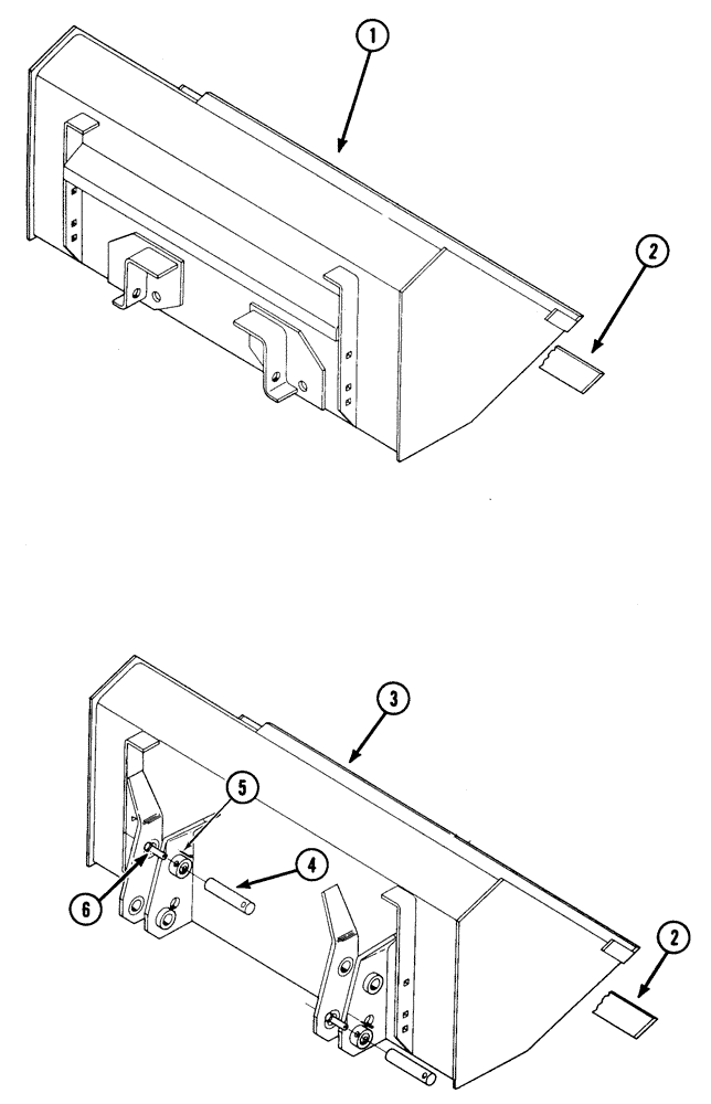 Схема запчастей Case IH 520 - (9-20) - MATERIAL BUCKET, QUICK ATTACH TYPE / STANDARD TYPE (09) - CHASSIS/ATTACHMENTS