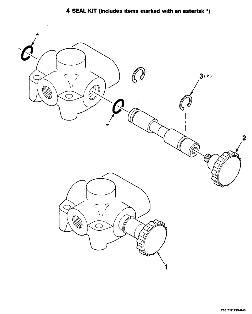 Схема запчастей Case IH RS561A - (8-014) - HYDRAULIC SHUTOFF VALVE ASSEMBLY,  TAILGATE, 700717995 COMPLETE (07) - HYDRAULICS