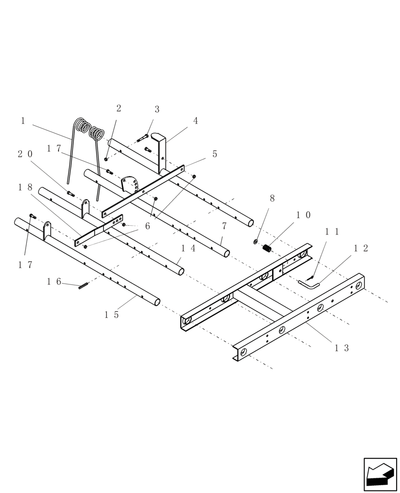 Схема запчастей Case IH PTX600 - (6.300.1) - 4 BAR MOUNTED HARROWS WITH SPRING LOADED ANGLE LOCK 4.5 FT AND 6 FT WIDTHS Related Equipment