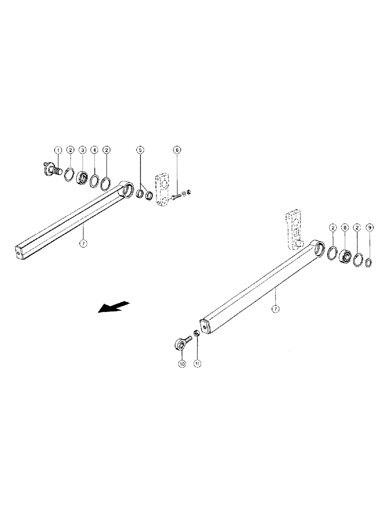 Схема запчастей Case IH 110 - (022) - FEEDER CONTROL ARMS (13) - Baling Mechanism