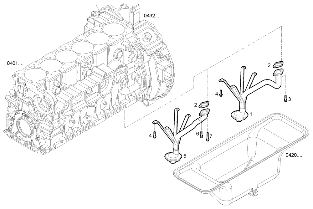 Схема запчастей Case IH F2CE9684M E008 - (3050.027) - SUCTION STRAINER 