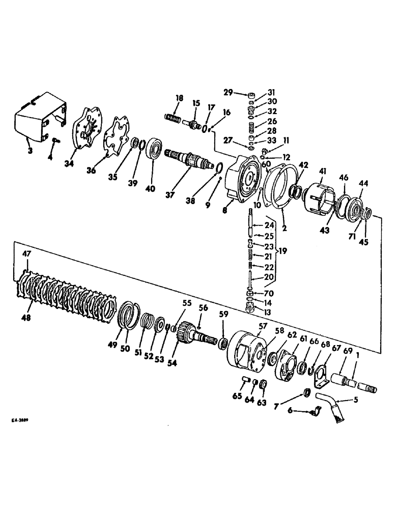 Схема запчастей Case IH 664 - (07-17) - DRIVE TRAIN, INDEPENDENT POWER TAKE-OFF (04) - Drive Train