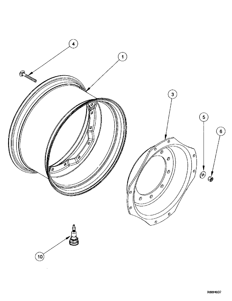 Схема запчастей Case IH MX220 - (5-068) - FRONT WHEELS, M.F.D., MX180, MX200, MX220 (05) - STEERING