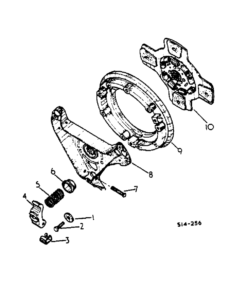 Схема запчастей Case IH 674 - (07-09) - CLUTCH (04) - Drive Train