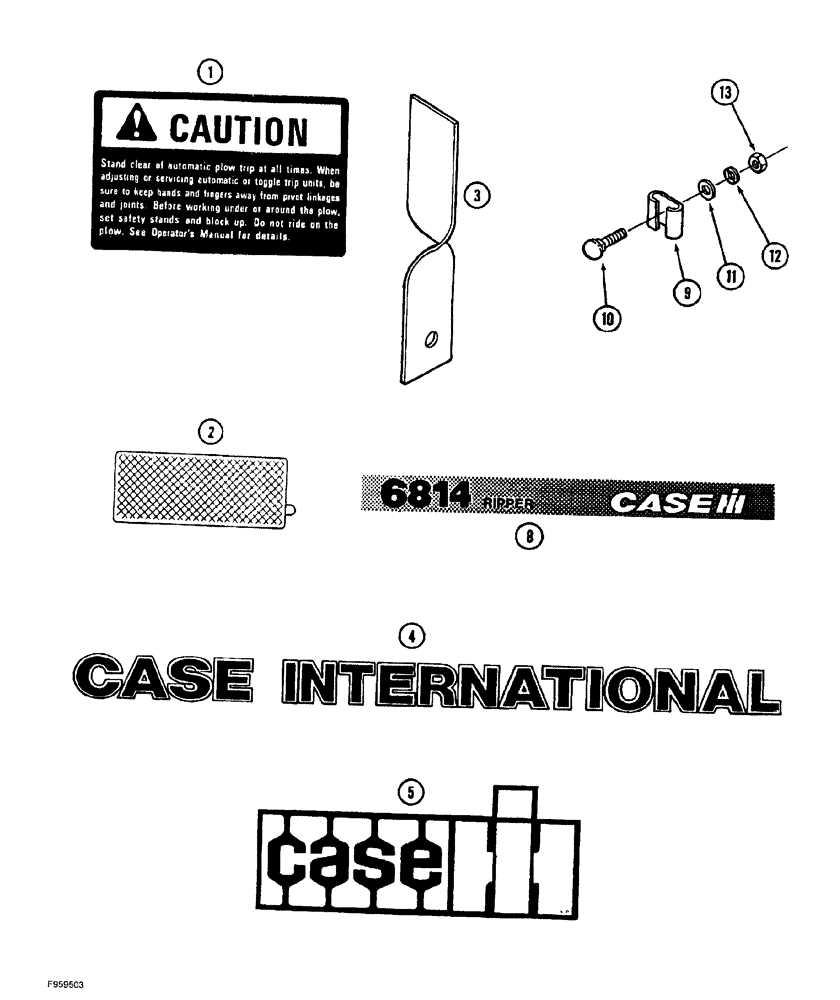 Схема запчастей Case IH 6814 - (09-11) - DECALS, CASE IH (09) - CHASSIS/ATTACHMENTS