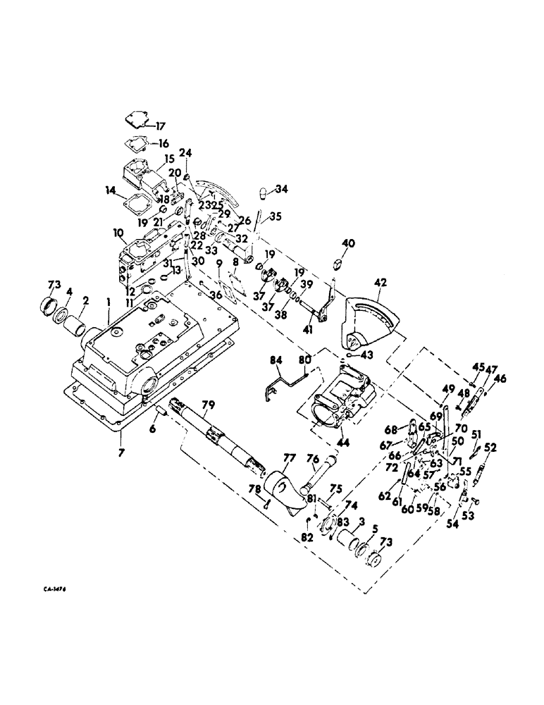 Схема запчастей Case IH 856 - (F-32) - HYDRAULICS SYSTEM, DRAFT CONTROL (07) - HYDRAULIC SYSTEM