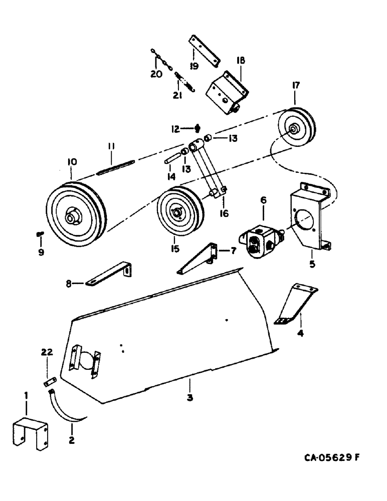 Схема запчастей Case IH 1440 - (10-54) - HYDRAULICS, HYDRAULIC REEL DRIVE, WITHOUT ROCK TRAP OR FEEDER REVERSER, SEPARATOR PARTS (07) - HYDRAULICS