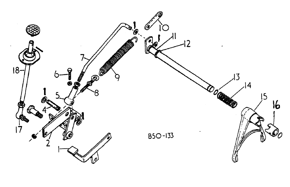 Схема запчастей Case IH 884 - (07-028) - DIFFERENTIAL LOCK - SUPER DE-LUXE CAB (04) - Drive Train