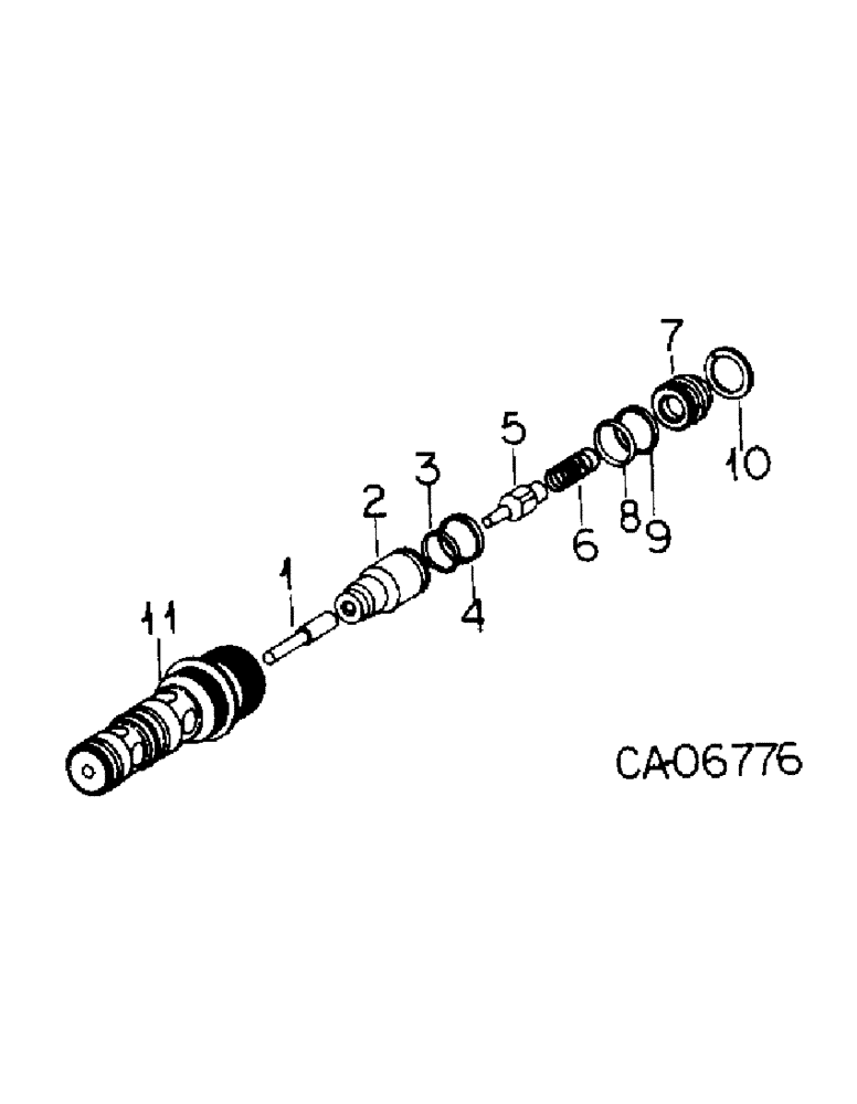 Схема запчастей Case IH 7488 - (10-45) - HYDRAULICS, DROP VALVE ASSY (07) - HYDRAULICS