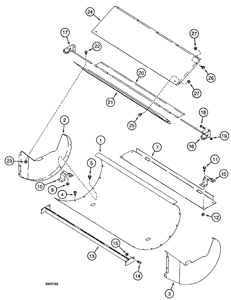 Схема запчастей Case IH 1666 - (9C-08) - CLEANING FAN, HOUSING (15) - BEATER & CLEANING FANS