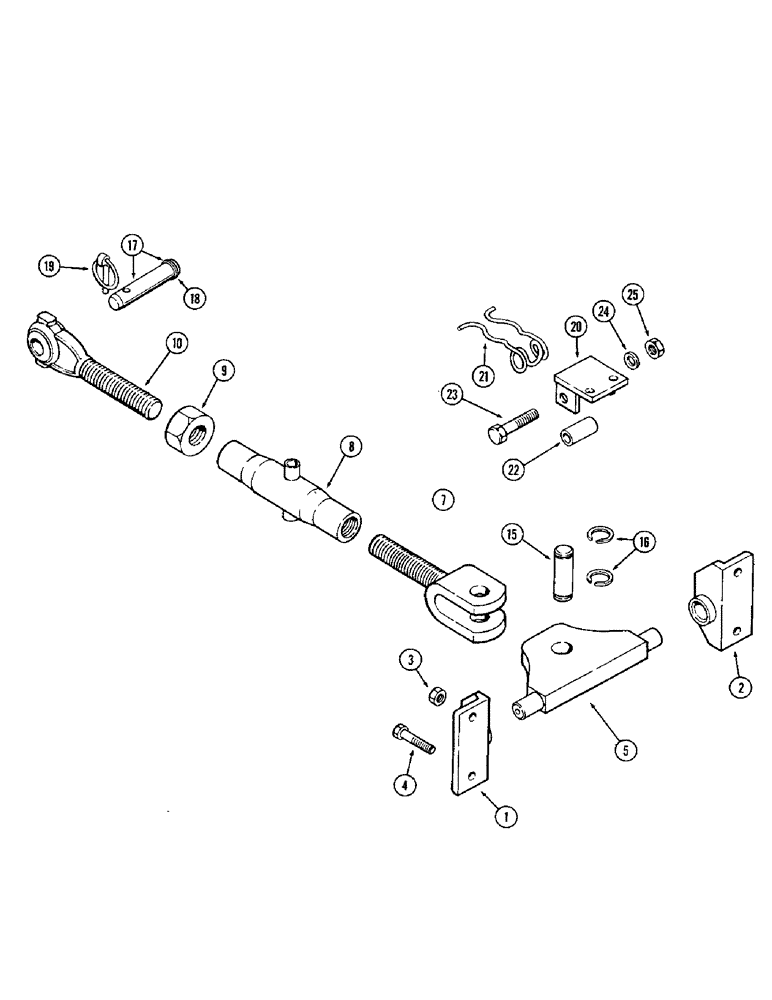 Схема запчастей Case IH 1370 - (364) - THREE POINT HITCH, TURNBUCKLE ASSEMBLY (09) - CHASSIS/ATTACHMENTS