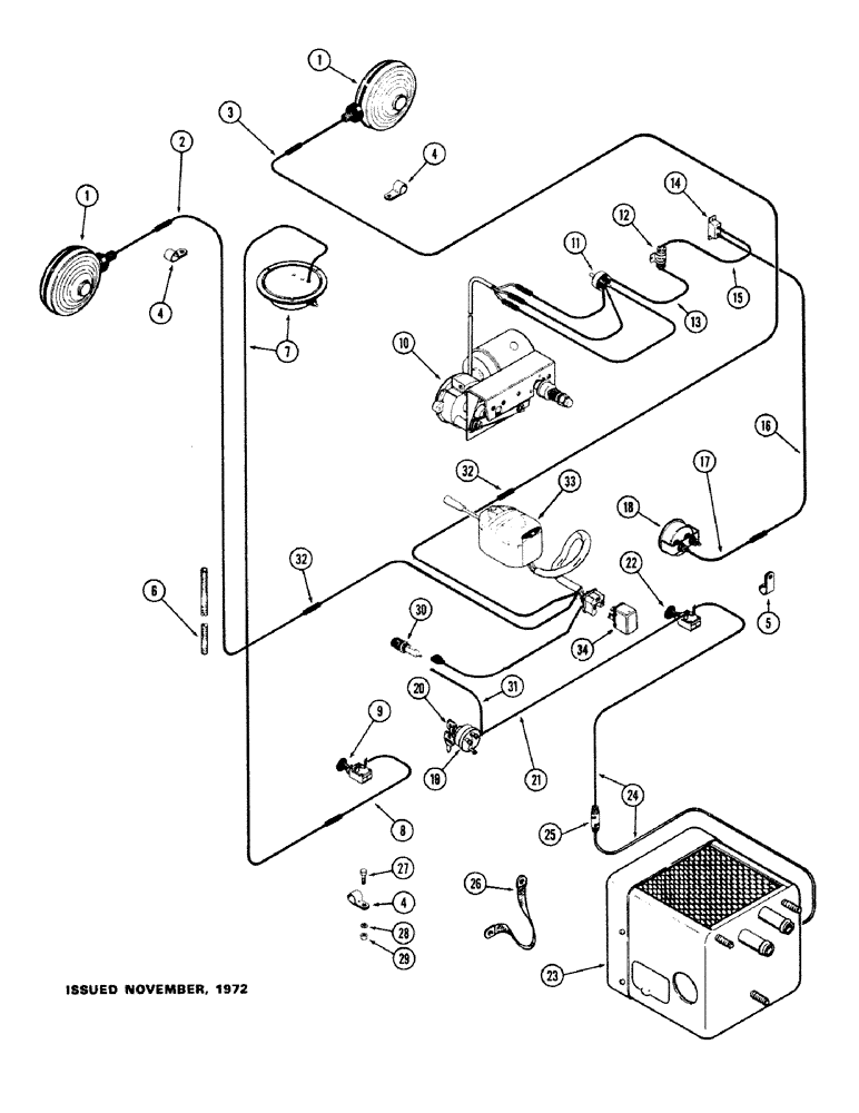 Схема запчастей Case IH M570 - (096) - CAB ELECTRICAL (09) - CHASSIS/ATTACHMENTS