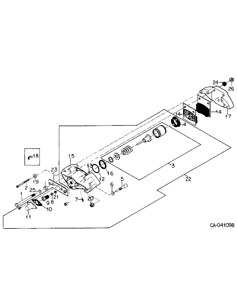 Схема запчастей Case IH 4586 - (04-12) - BRAKES, MASTER BRAKE CALIPER (5.1) - BRAKES