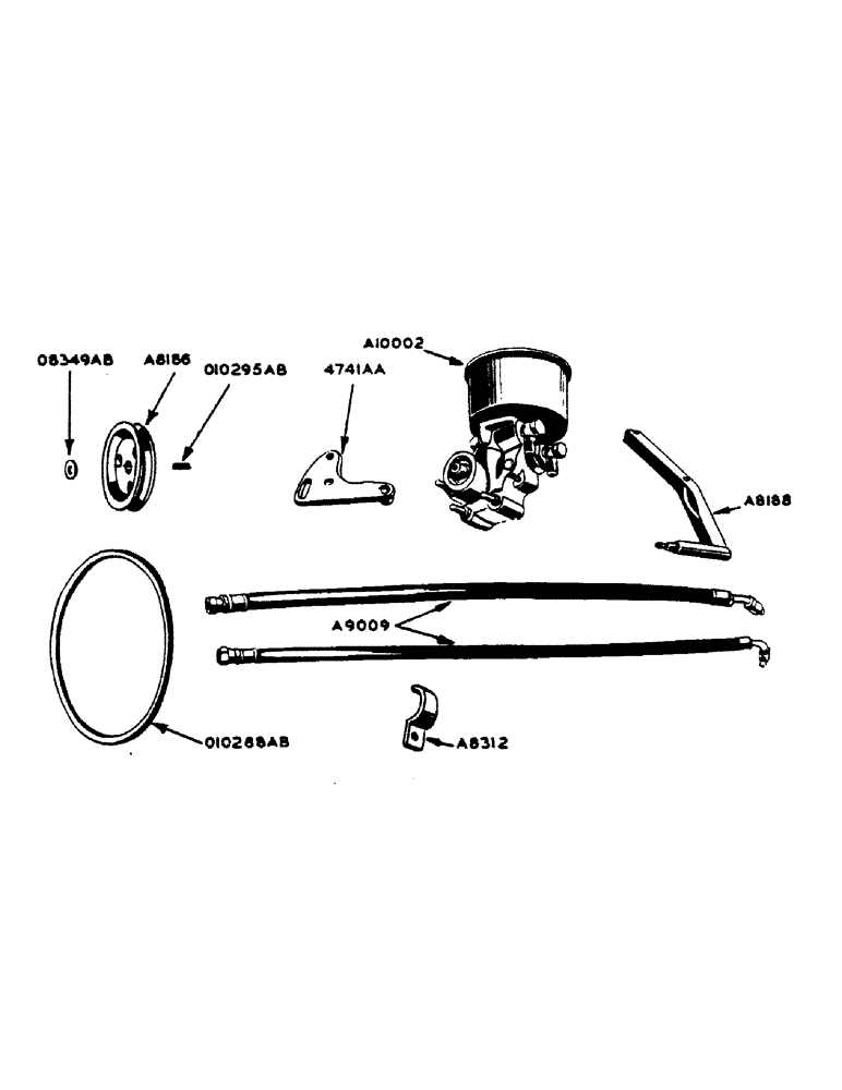 Схема запчастей Case IH 400-SERIES - (160) - HYDRAULIC POWER STEERING PUMP (05) - STEERING