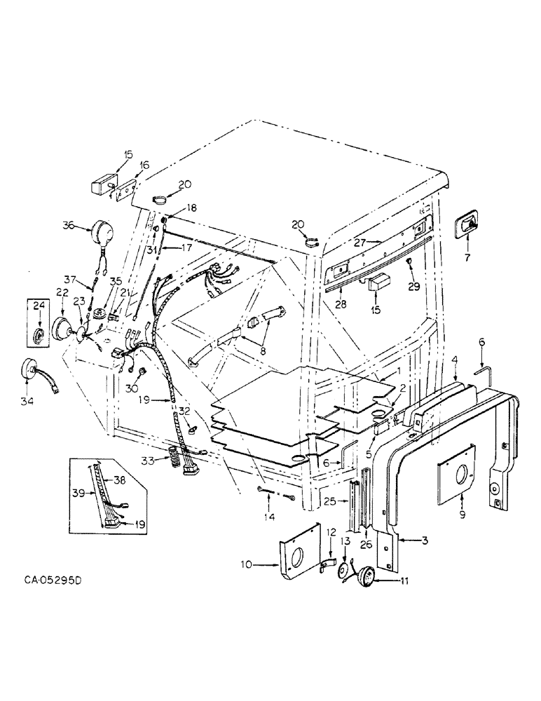 Схема запчастей Case IH HYDRO 186 - (13-14) - SUPERSTRUCTURE, ROLL OVER PROTECTIVE FRAME CONNECTIONS (05) - SUPERSTRUCTURE