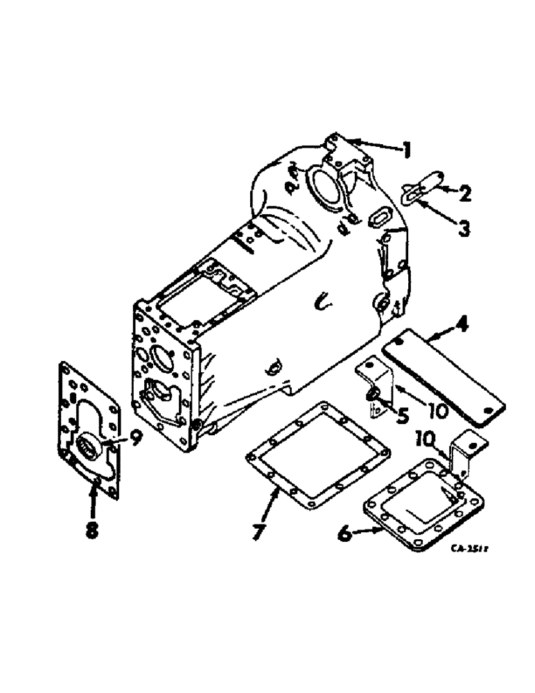 Схема запчастей Case IH 4186 - (07-01) - DRIVE TRAIN, CLUTCH HOUSING AND COVERS (04) - Drive Train