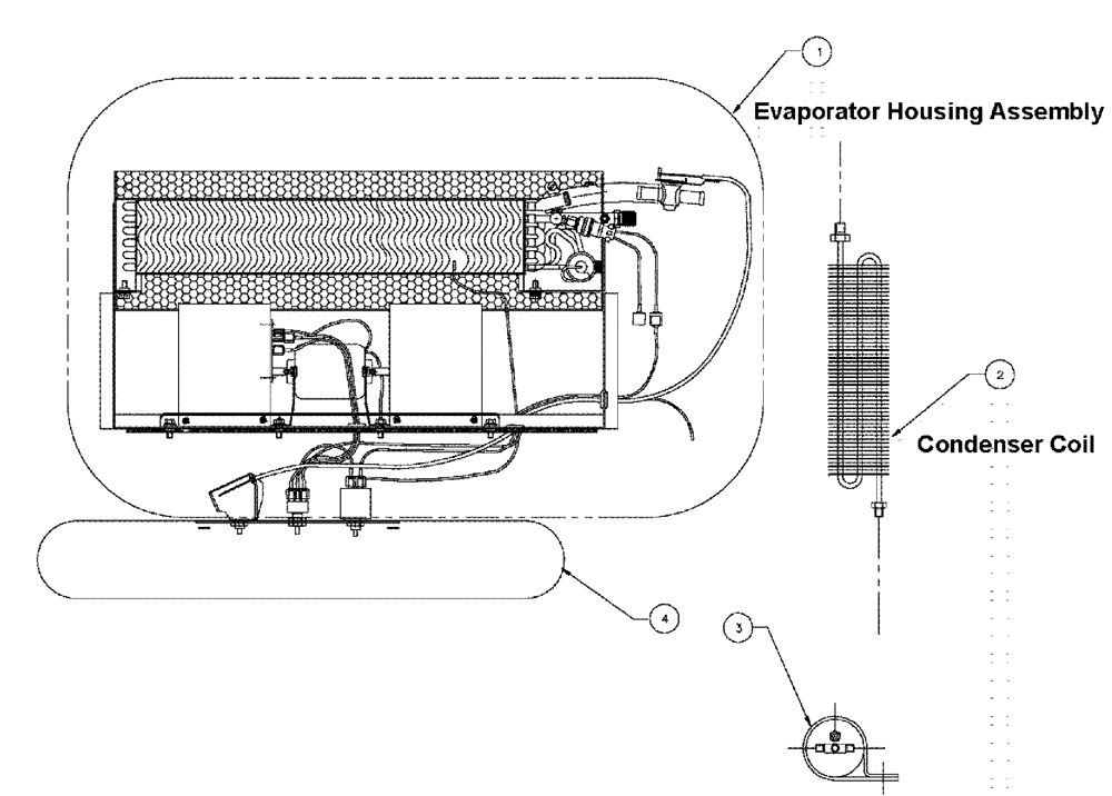 Схема запчастей Case IH 3210 - (02-006[01]) - A/C PACKAGE Cab Exterior