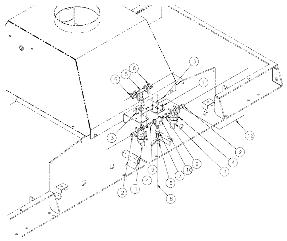 Схема запчастей Case IH 810 - (09-006) - SOLENOID GROUP (16) - FOAM MARKER