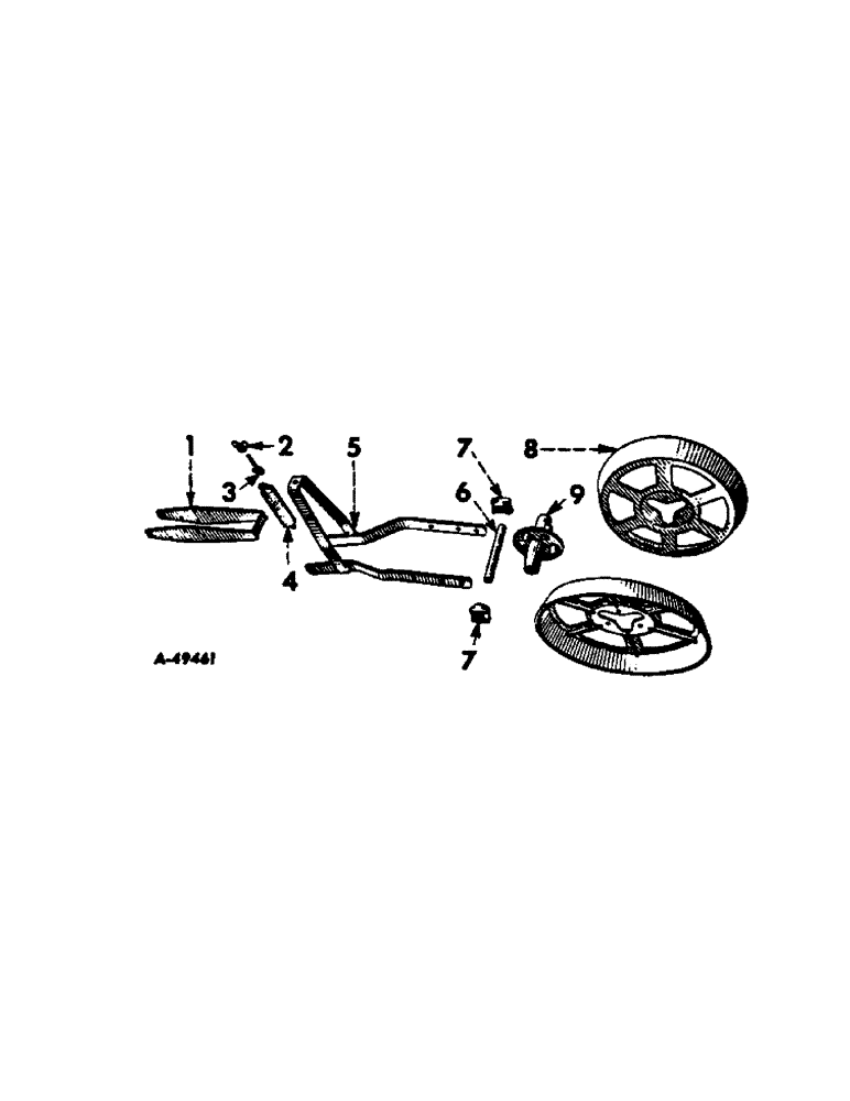 Схема запчастей Case IH 80 - (A-30[A]) - PRESS WHEEL ATTACHMENT 