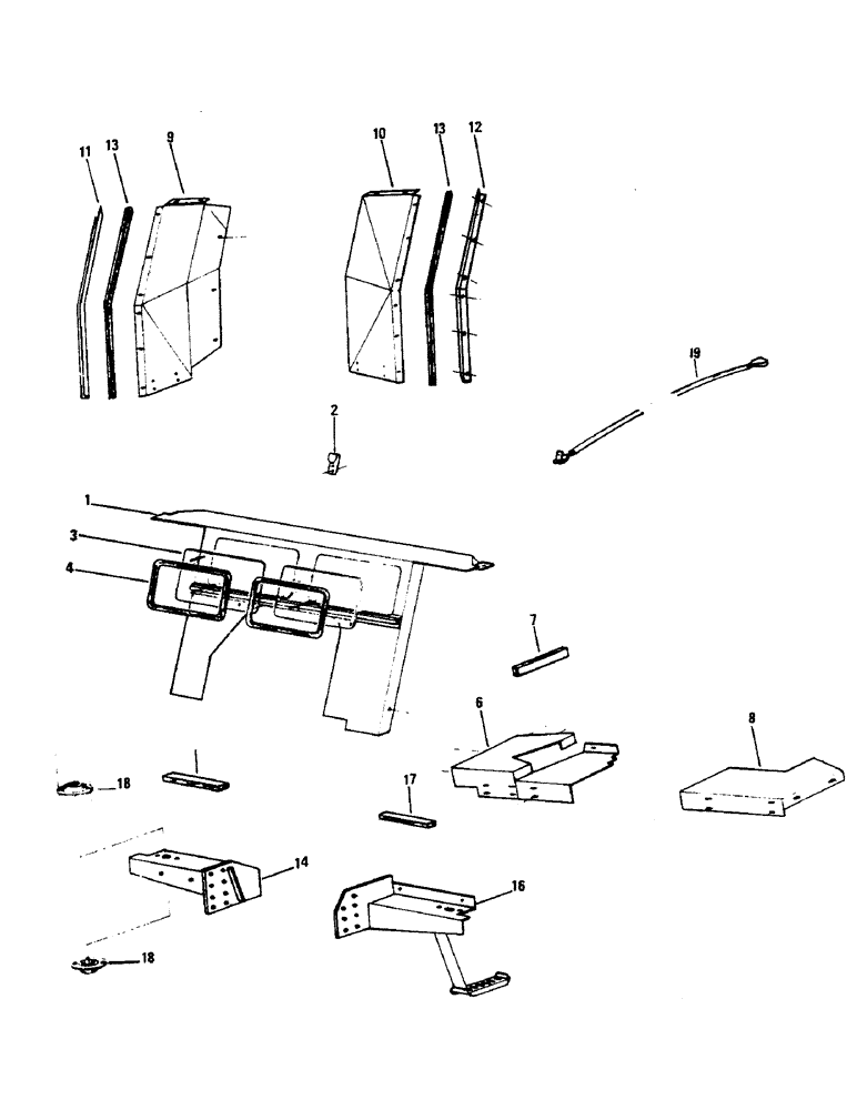 Схема запчастей Case IH 433 - (52) - PARTS SUPPLIED SEPARATELY (09) - CHASSIS