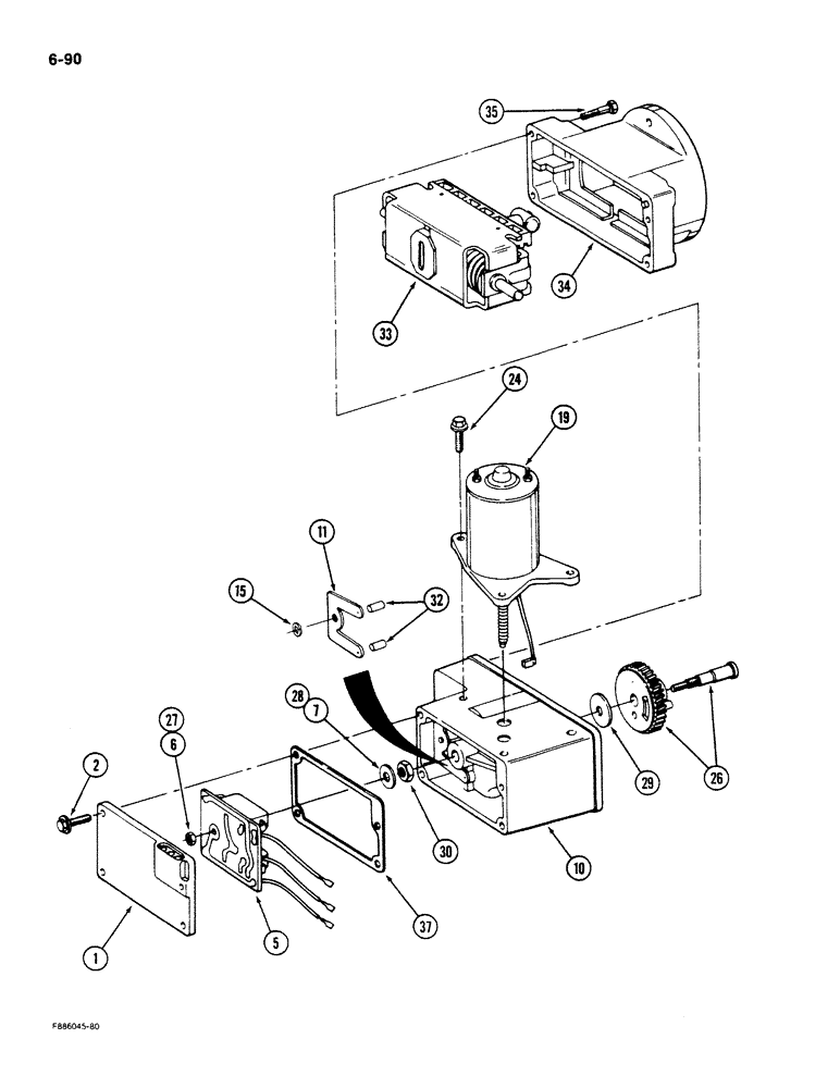 Схема запчастей Case IH STEIGER - (6-090) - ELECTRIC SHIFT ASSEMBLY (06) - POWER TRAIN