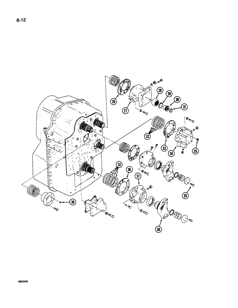 Схема запчастей Case IH 9240 - (6-012) - TRANSMISSION (06) - POWER TRAIN