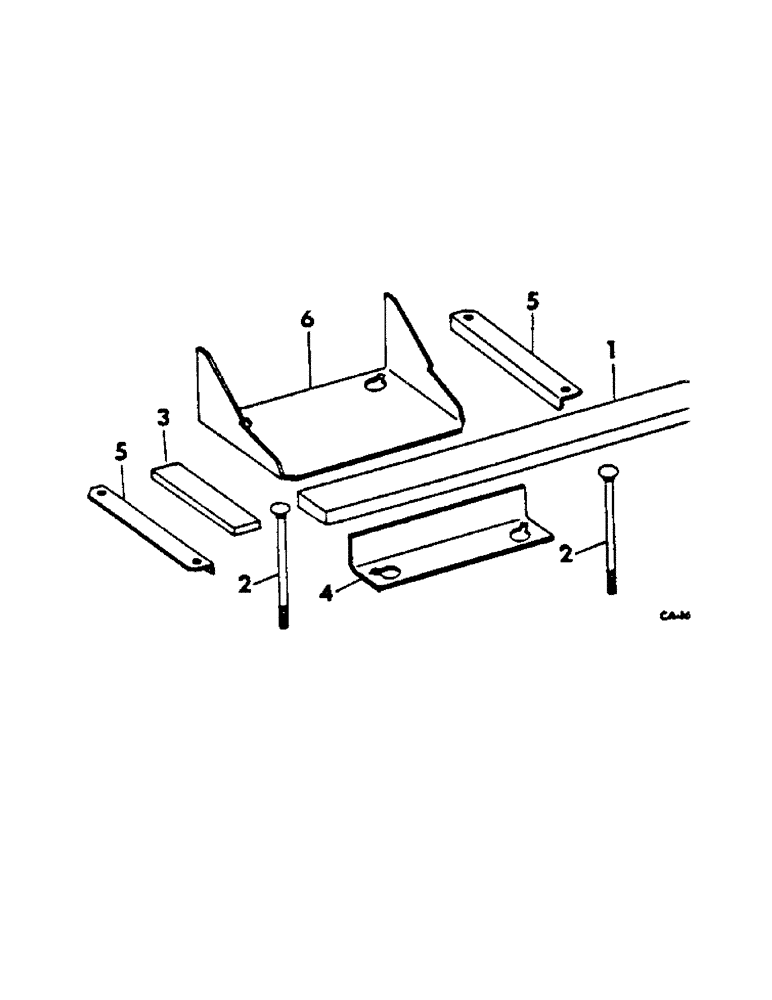 Схема запчастей Case IH 615 - (14-06[1]) - SUSPENSION, GUIDE WHEEL SUPPORT COUNTERWEIGHT Suspension