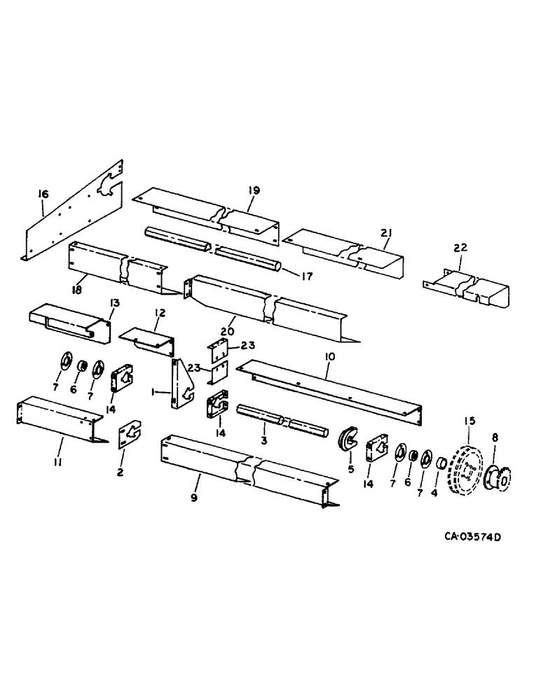 Схема запчастей Case IH 810 - (C-67) - HEADER JACKSHAFT, HEADER, JACKSHAFT DRIVE (58) - ATTACHMENTS/HEADERS