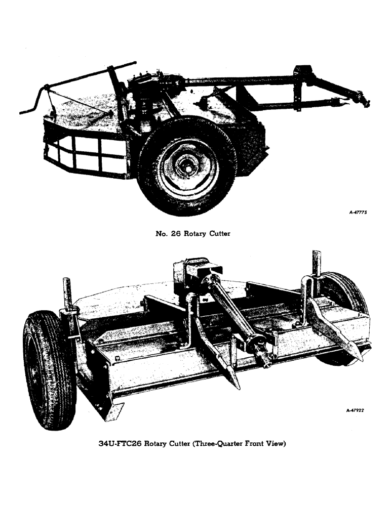 Схема запчастей Case IH 26 - (B-02) - NO. 26 ROTARY CUTTER, 34U-FTC26 ROTARY CUTTER 