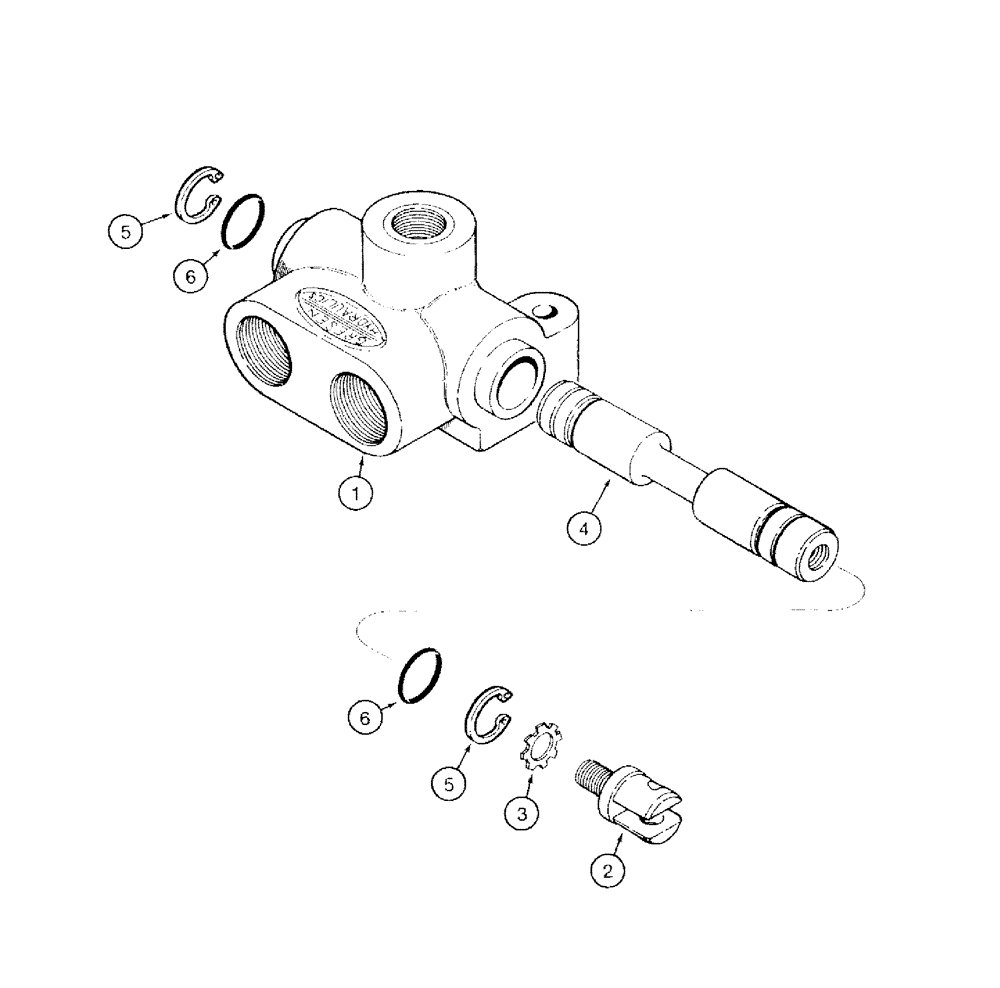 Схема запчастей Case IH 770 - (08-14) - DIVERTER VALVE (08) - HYDRAULICS