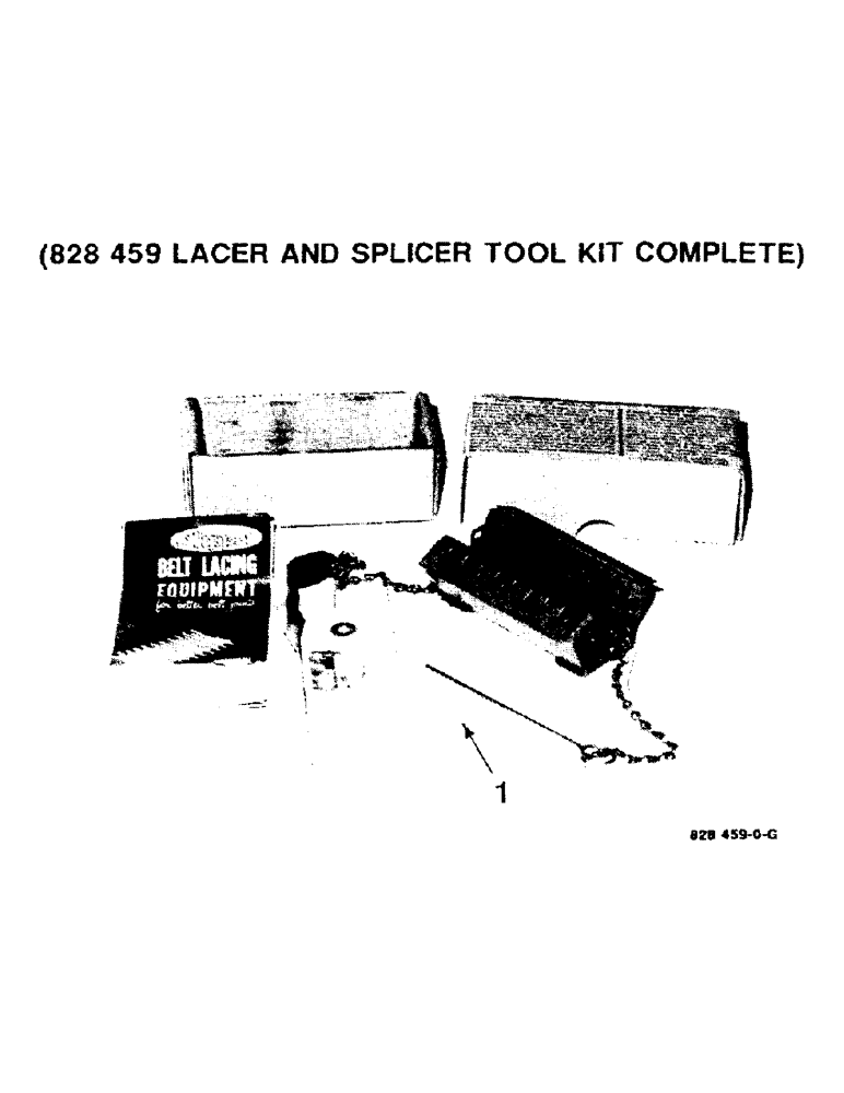 Схема запчастей Case IH 8530 - (9-30) - LACER AND SPLICER TOOL KIT, (828459 LACER AND SPLICER TOOL KIT COMPLETE) Decals & Attachments