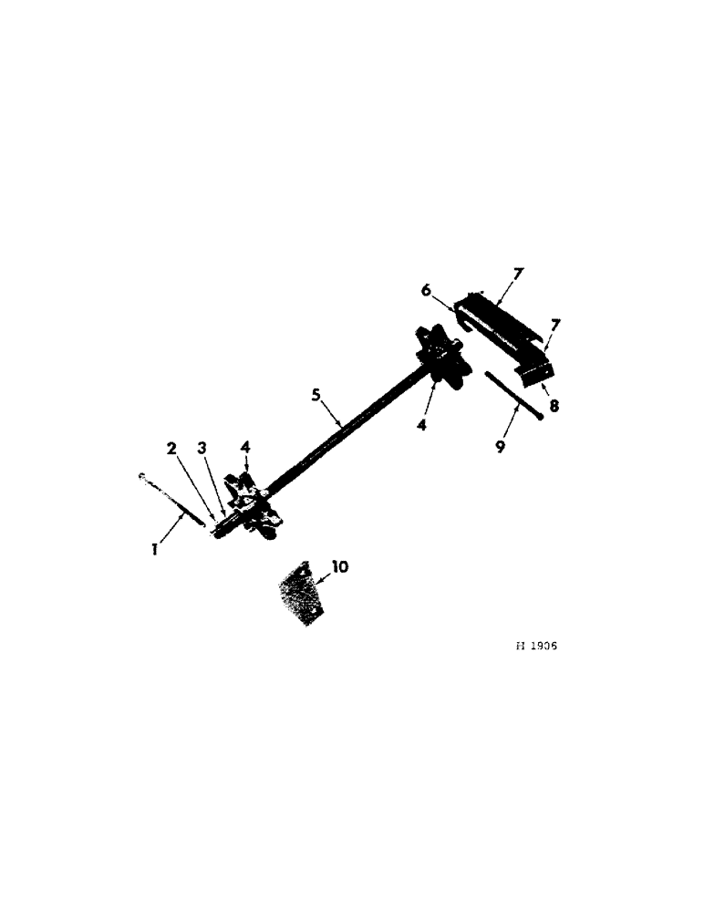 Схема запчастей Case IH 320 - (M-05[A]) - FRONT APRON SHAFT 