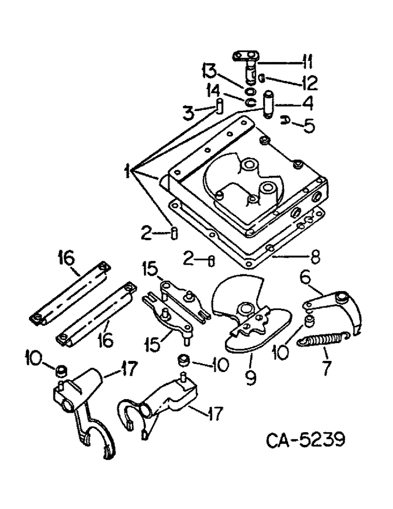 Схема запчастей Case IH 1486 - (07-22) - DRIVE TRAIN, GEAR SHIFT MECHANISM, SPEED TRANSMISSION (04) - Drive Train