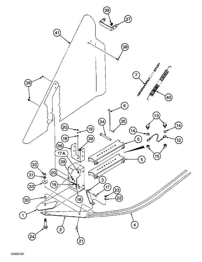 Схема запчастей Case IH 2044 - (9A-49A) - PLANT LIFTER, RIGHT-HAND, P.I.N. JJC13600 AND AFTER (13) - PICKING SYSTEM