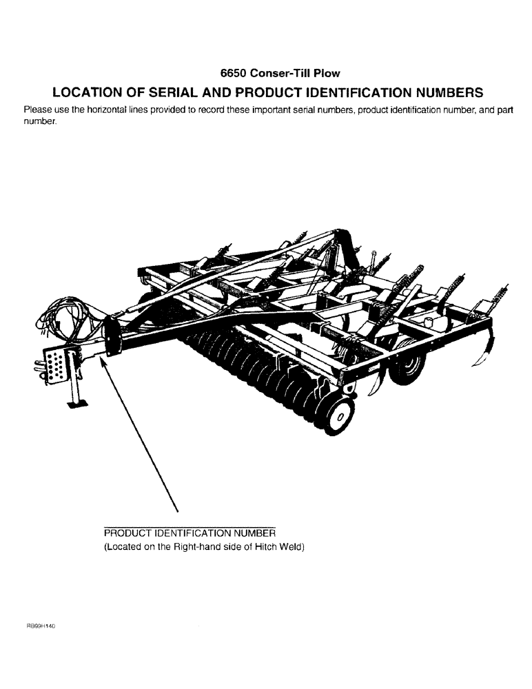 Схема запчастей Case IH 6650 - (1-2) - LOCATION OF SERIAL AND PRODUCT IDENTIFICATION NUMBERS (00) - PICTORIAL INDEX