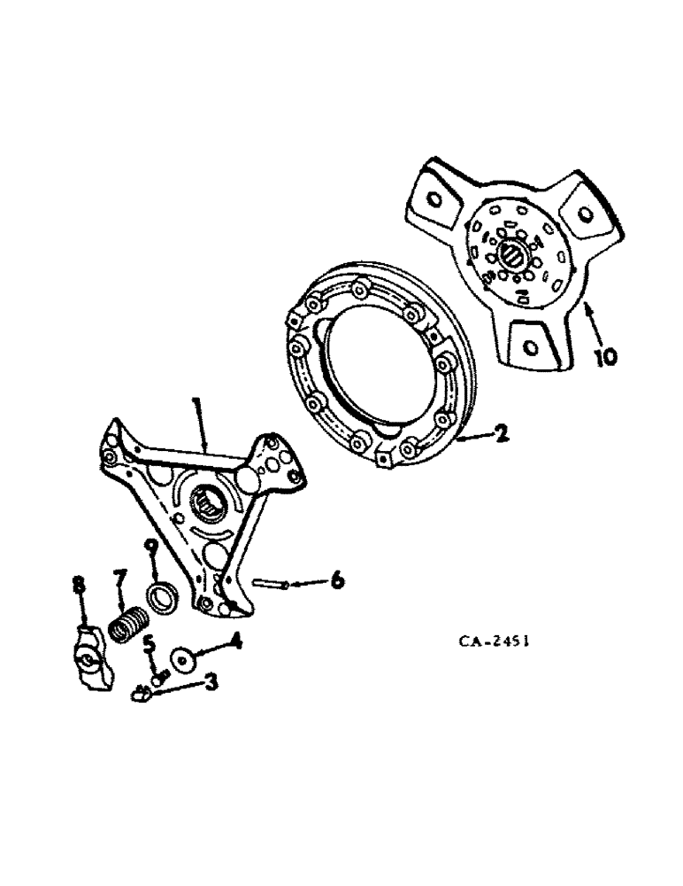 Схема запчастей Case IH 464 - (07-03) - DRIVE TRAIN, CLUTCH (04) - Drive Train