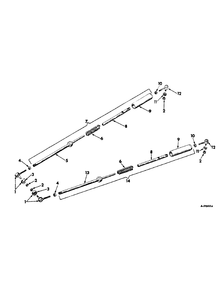 Схема запчастей Case IH 460 - (125) - STEERING MECHANISM, SHOCK ABSORBING DRAG LINKS, INTERNATIONAL 460 SERIES Steering Mechanism