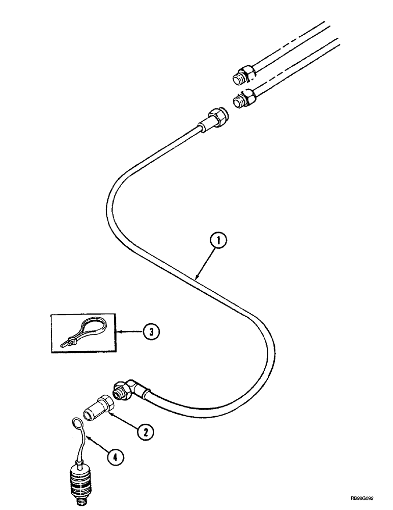 Схема запчастей Case IH L700 - (8-06) - HYDRAULICS - REAR MOUNT (2 FUNCTION) (08) - HYDRAULICS