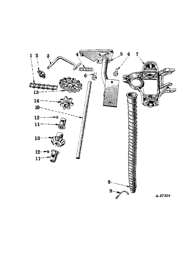 Схема запчастей Case IH 101 - (H-07) - HOPPER BRACKET AND TUBE 