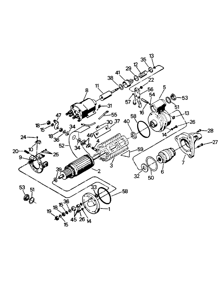 Схема запчастей Case IH STEIGER - (02-04) - STARTER ASSEMBLY (06) - ELECTRICAL