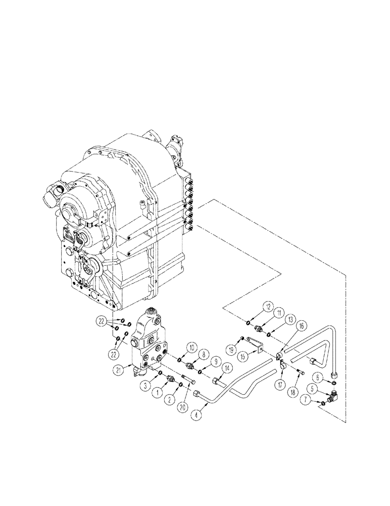 Схема запчастей Case IH STX275 - (06-13) - POWER TAKEOFF - CLUTCH LUBRICATION, WITH POWER SHIFT TRANSMISSION (06) - POWER TRAIN