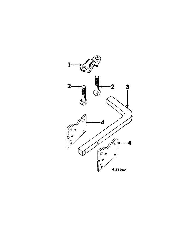 Схема запчастей Case IH LIQUID - (B-59[A]) - LIQUID FERTILIZERS, APPLICATOR ATTACHING BAR UNIT 