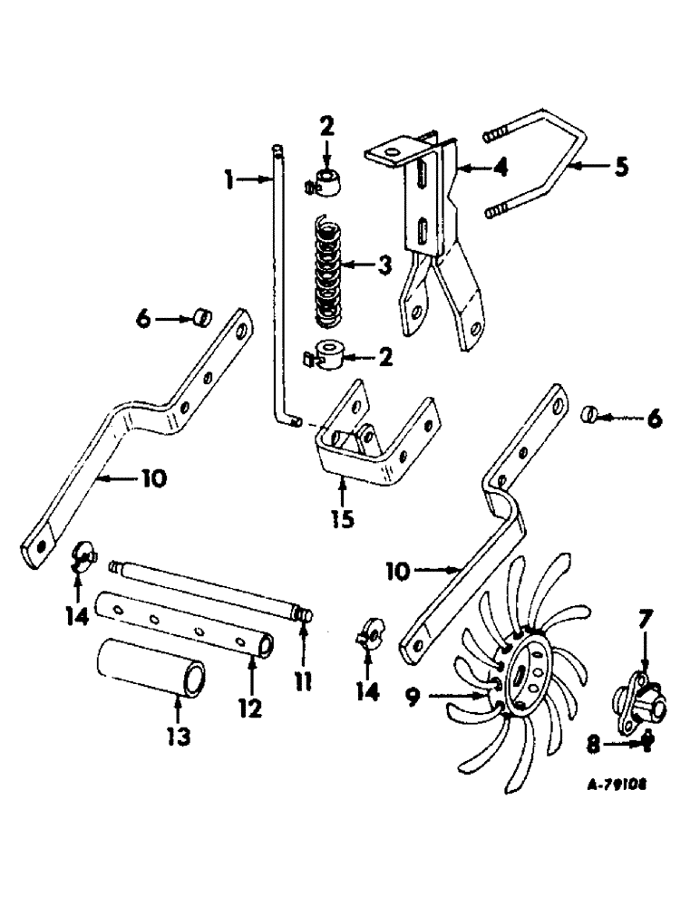 Схема запчастей Case IH 263 - (Q-12) - ROTARY WEEDER ATTACHMENT 