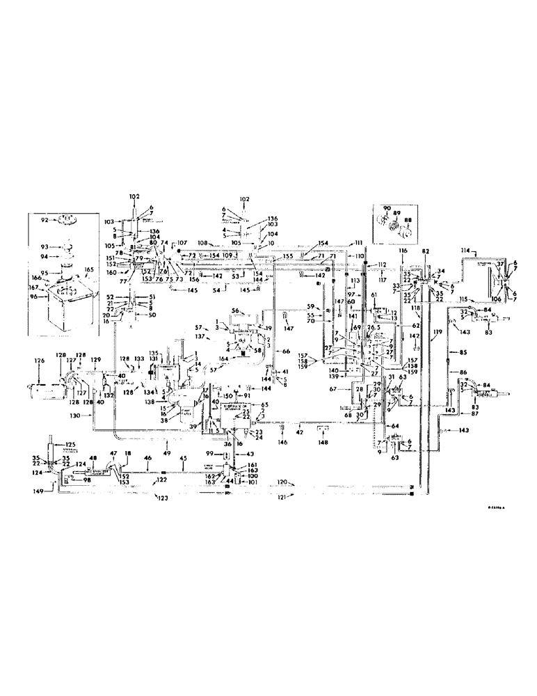 Схема запчастей Case IH 95 - (10-01) - HYDRAULICS, HYDRAULIC DIAGRAM, SUNDSTRAND, SERIAL NUMBER 1011 AND BELOW (07) - HYDRAULICS