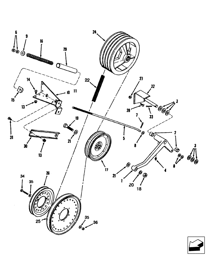 Схема запчастей Case IH 2577 - (74.101.14) - BELT DRIVE - JACKSHAFT, FAN (74) - CLEANING