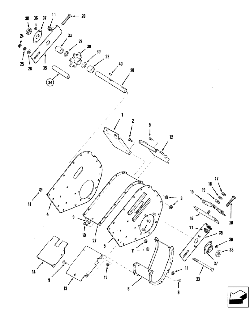 Схема запчастей Case IH 2588 - (74.101.21) - TAILINGS - ELEVATOR HEAD (74) - CLEANING