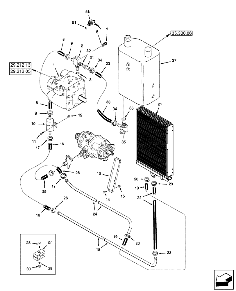 Схема запчастей Case IH 2577 - (10.408.01) - OIL COOLER SYSTEM (10) - ENGINE