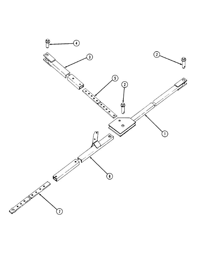 Схема запчастей Case IH 310 - (9-058) - HITCH, 12 AND 16 DUPLEXED OR CENTER TRIPLEXED MACH. W/TRAC. REAR TIRE IN FURROW OPER. (09) - CHASSIS/ATTACHMENTS